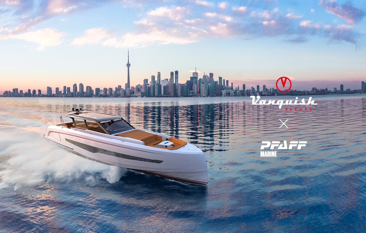 Vanquish Yachts proudly announces partnership with Pfaff Marine Canada
